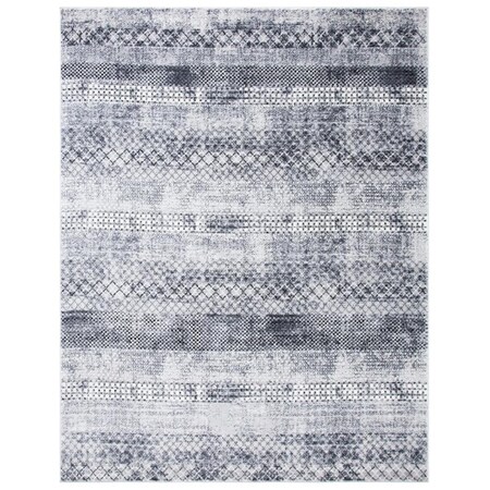 Safavieh 5 ft. 3 in. x 5 ft. 3 in. Amelia 700 Round Rug, Grey & Ivory ALA761F-5R